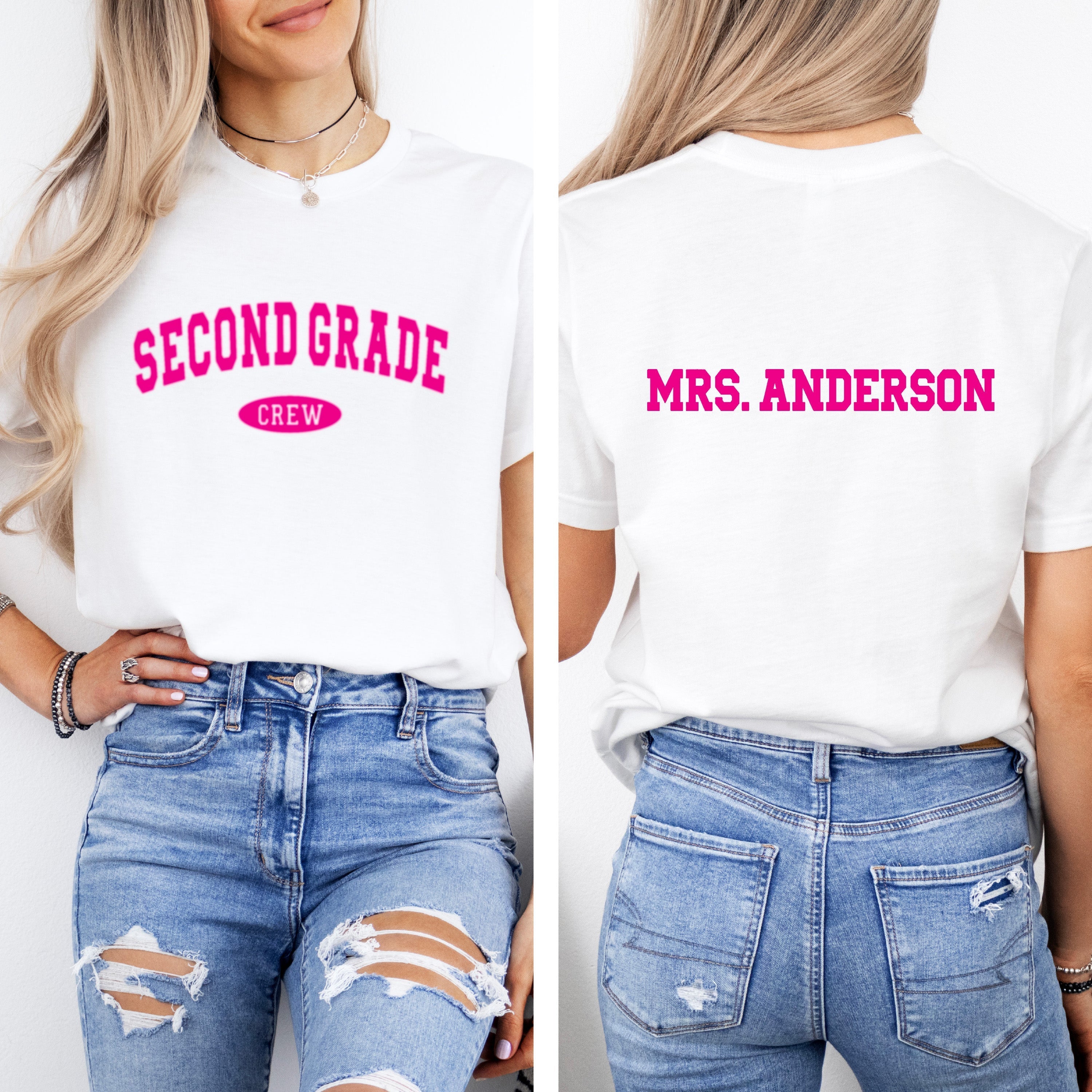 Personalized Grade Level Teacher Team Shirts
