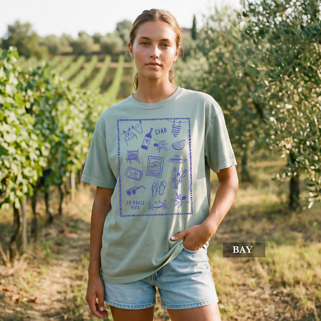 Amalfi Coast Beach Collage Comfort Colors® Shirt