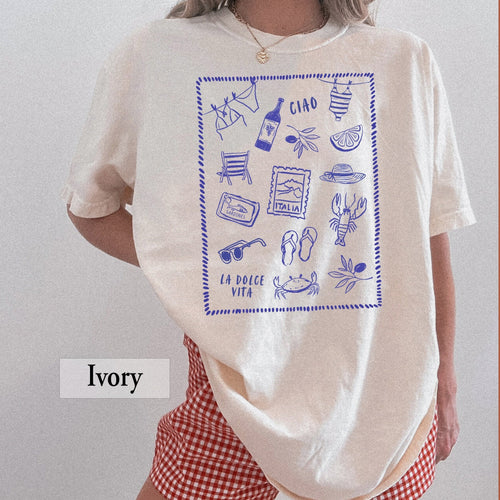 Amalfi Coast Beach Collage Comfort Colors® Shirt