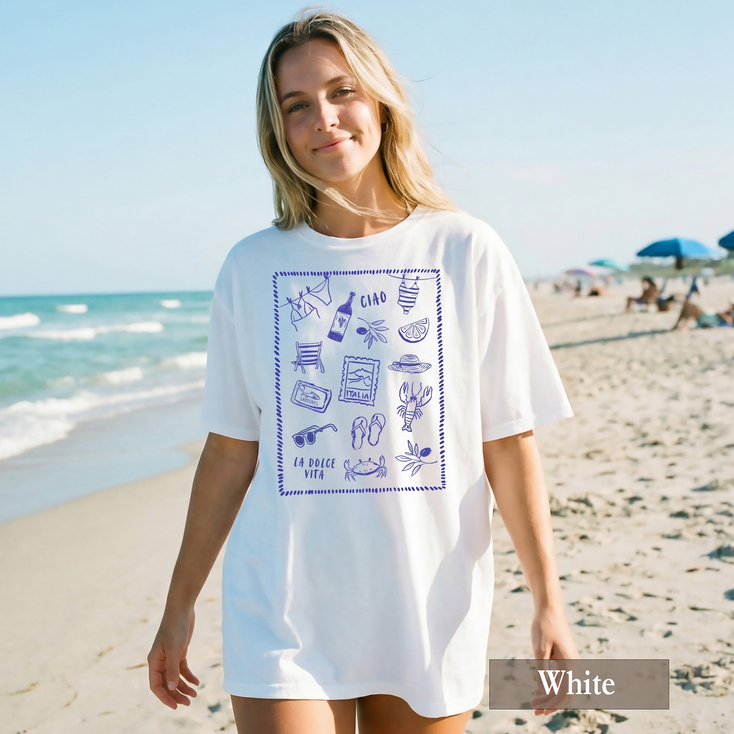 Amalfi Coast Beach Collage Comfort Colors® Shirt