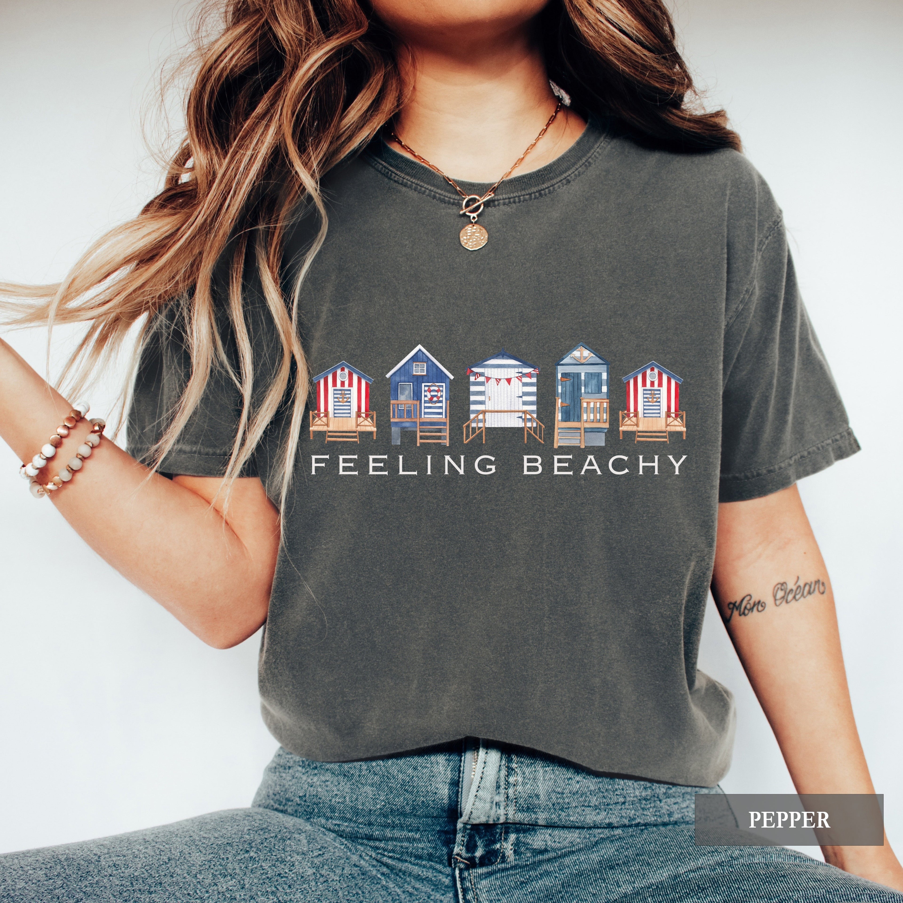 Feeling Beachy Beach Huts Comfort Colors® Shirt
