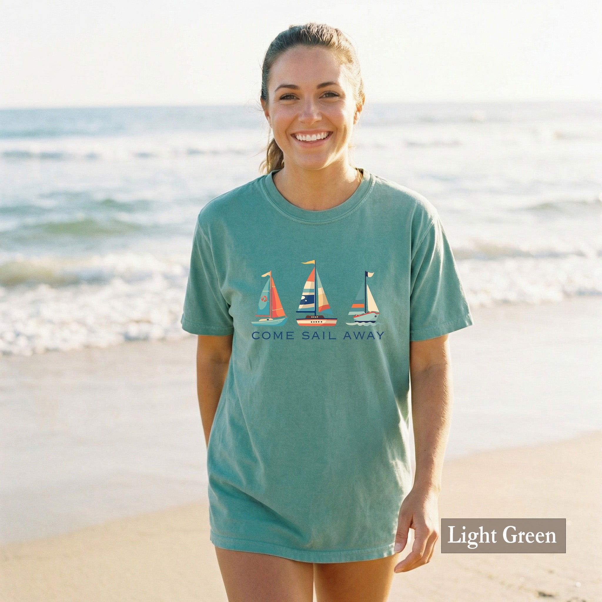 Colorful Sailboats Comfort Colors® Shirt