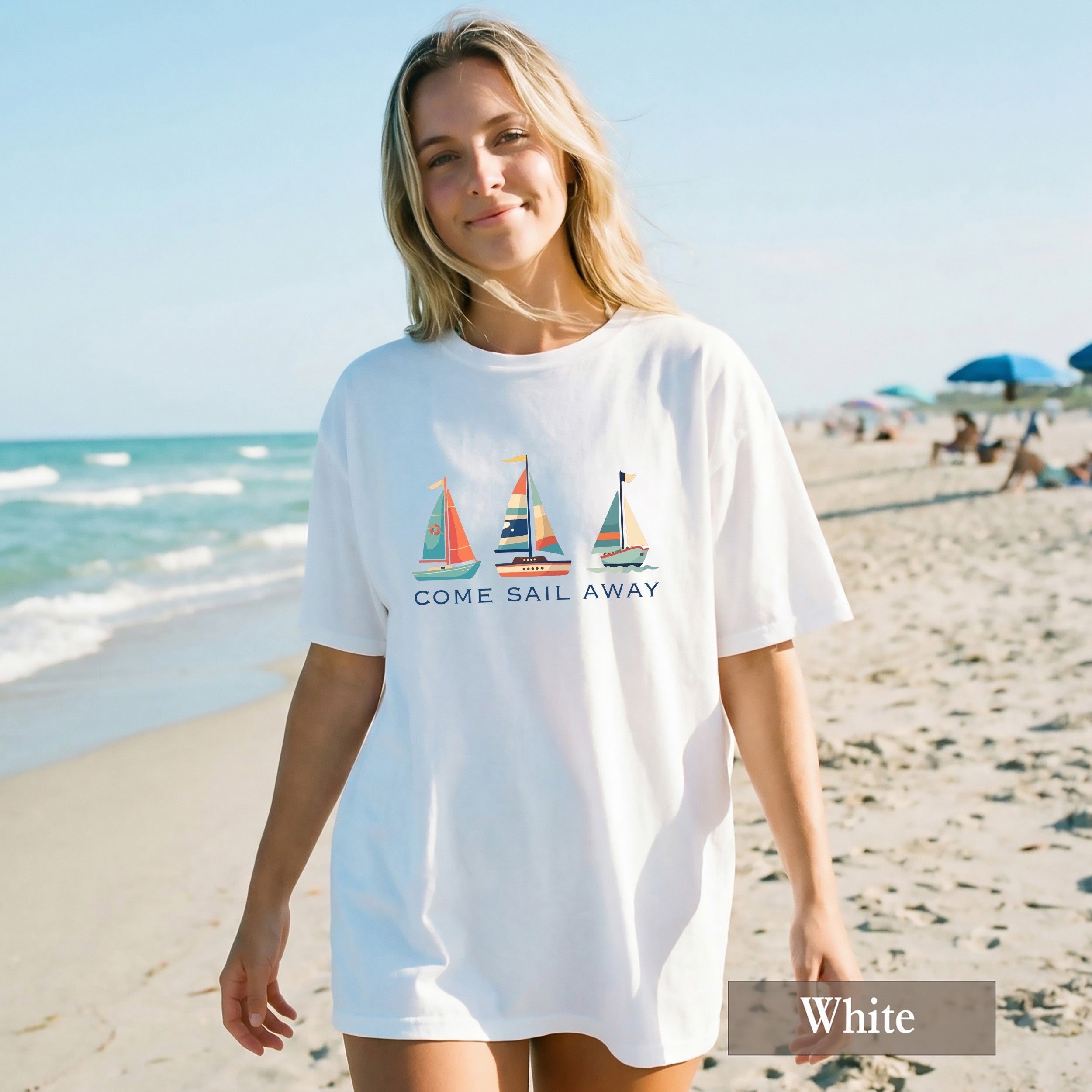 Colorful Sailboats Comfort Colors® Shirt