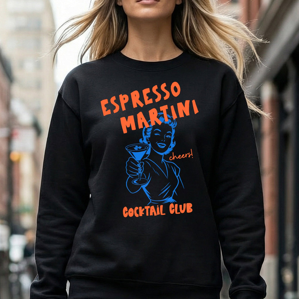 Retro Espresso Martini Crewneck Sweatshirt