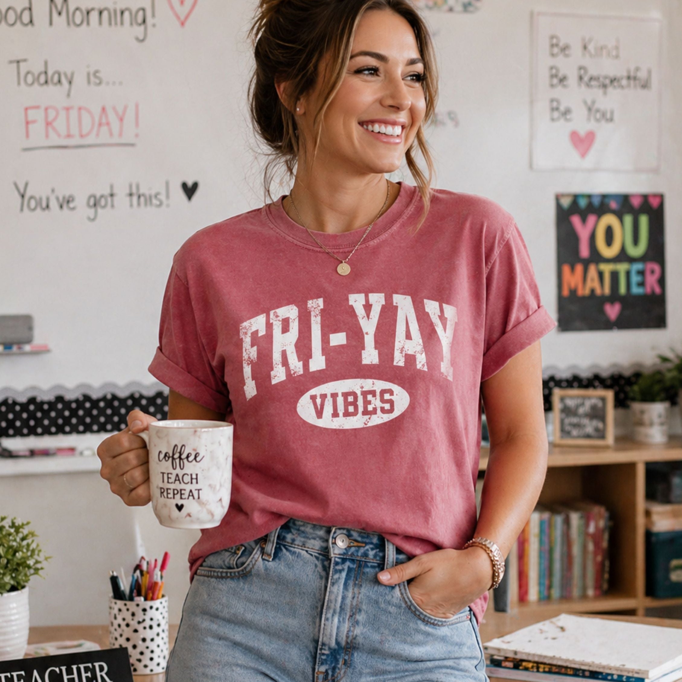 Fri-Yay Vibes Friday Comfort Colors® Shirt