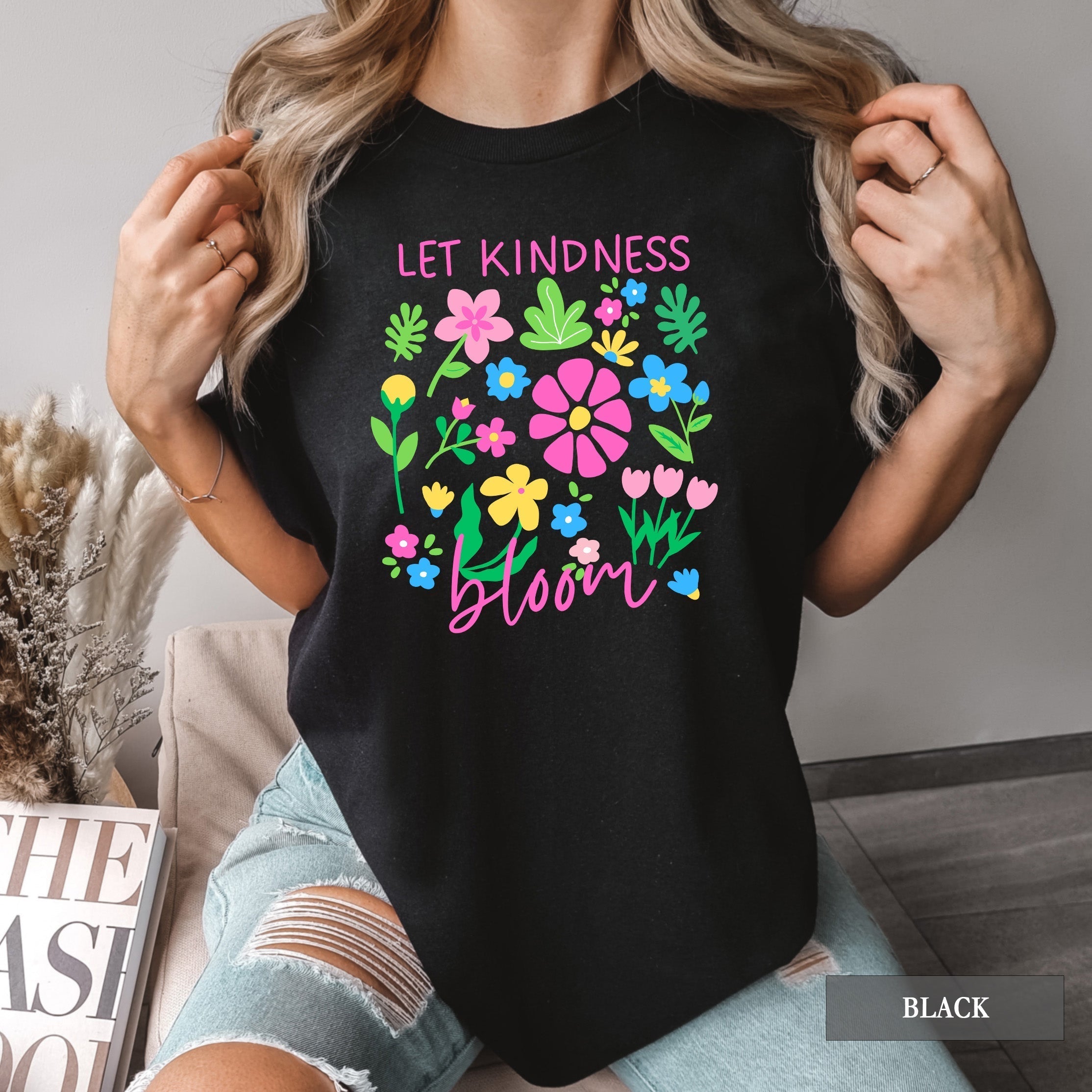 Let Kindness Bloom Floral Comfort Colors® Shirt