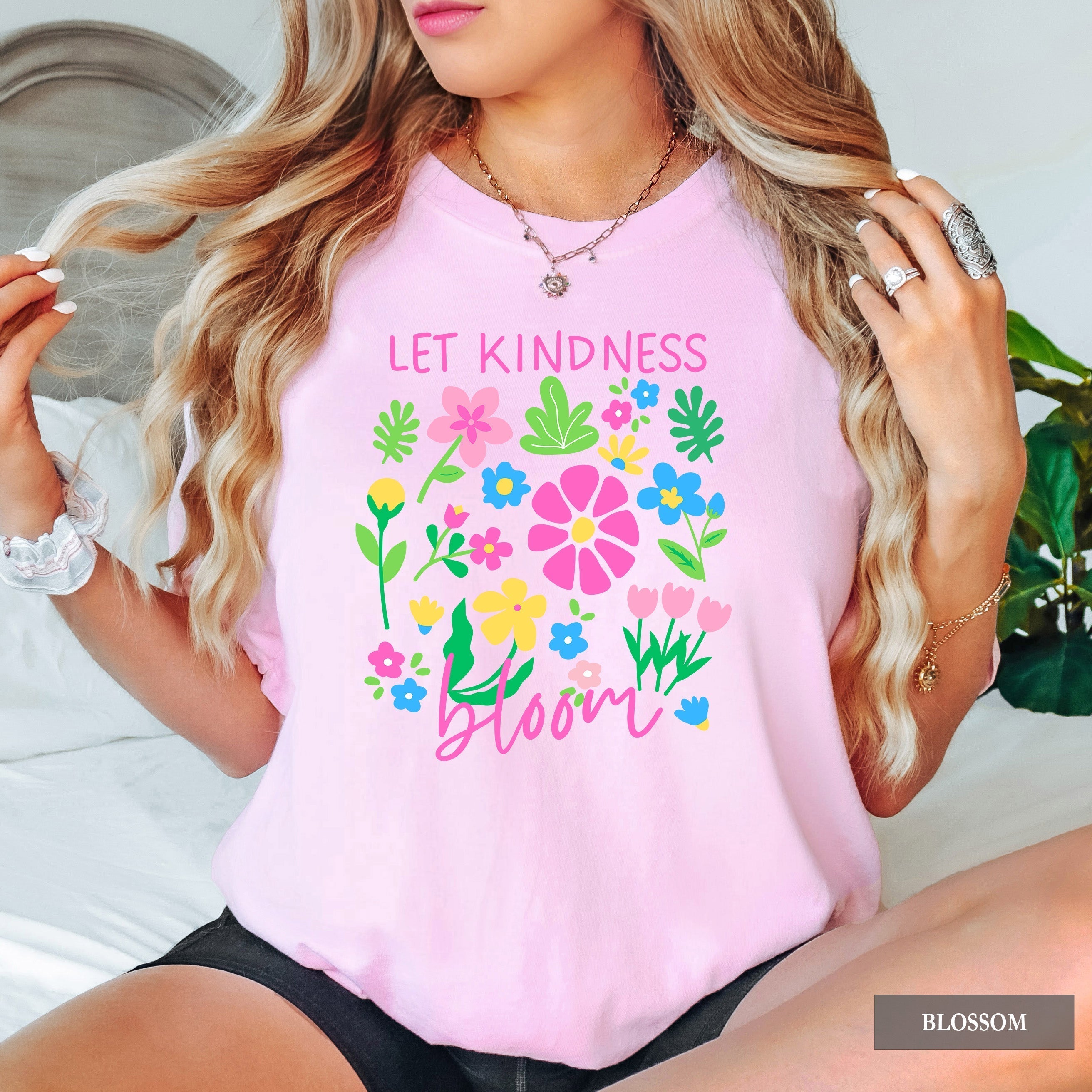 Let Kindness Bloom Floral Comfort Colors® Shirt