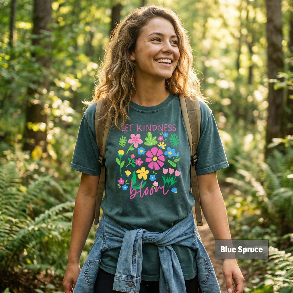 Let Kindness Bloom Floral Comfort Colors® Shirt