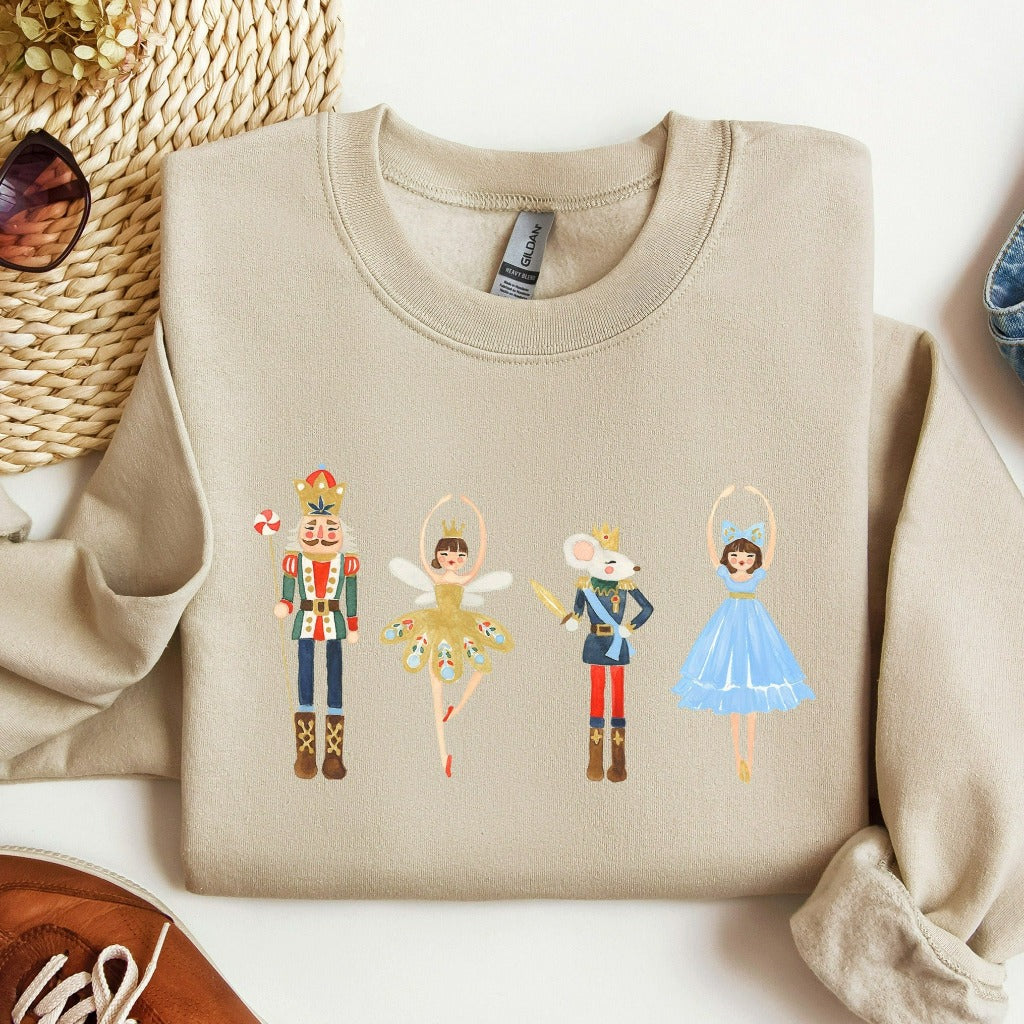 Nutcracker Sweatshirt, Christmas Crewneck, Sugar Plum Fairy Christmas Sweater, Christmas Shirt, Christmas Gift