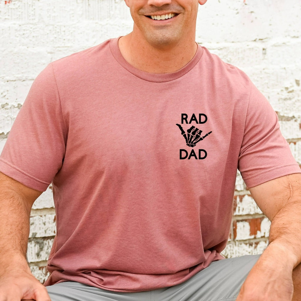 Rad Dad Shirt, Fathers Day Gift for Dad from Wife, Rad Dad TShirt, Cool Dad Graphic Tee