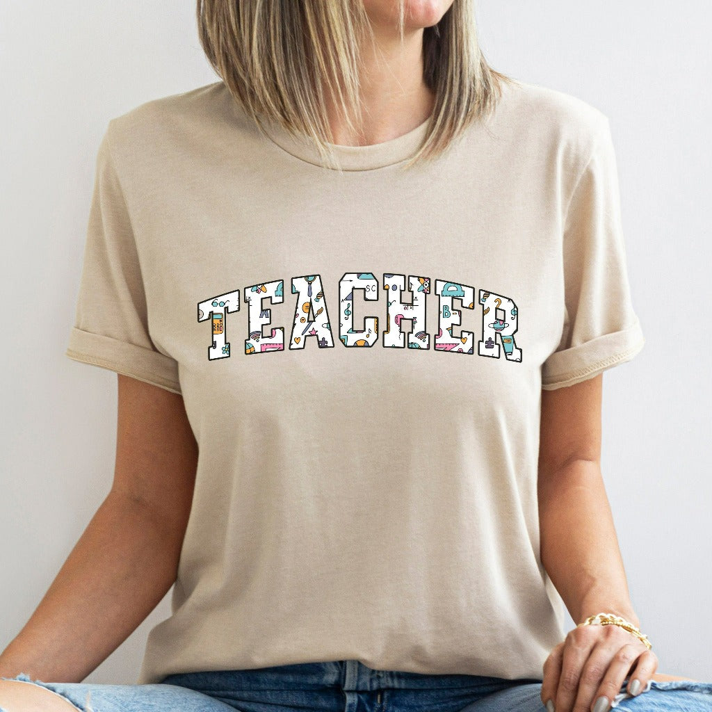 Cute Teacher Shirt, Teacher TShirt, Teach Graphic Tee, Teacher Appreciation Gift, Group Teacher Team Shirts