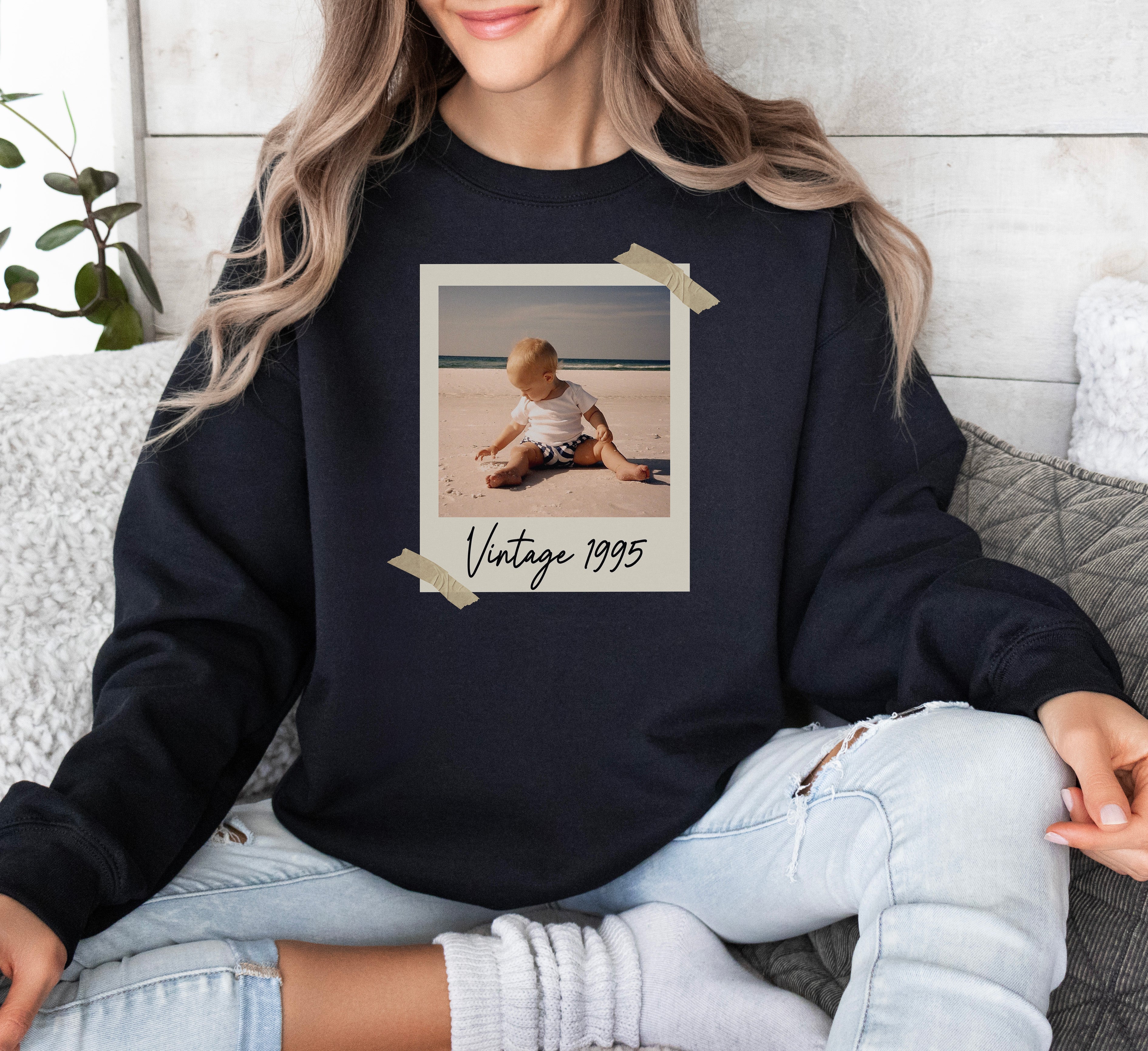 Personalized Photo Birthday Crewneck Sweatshirt