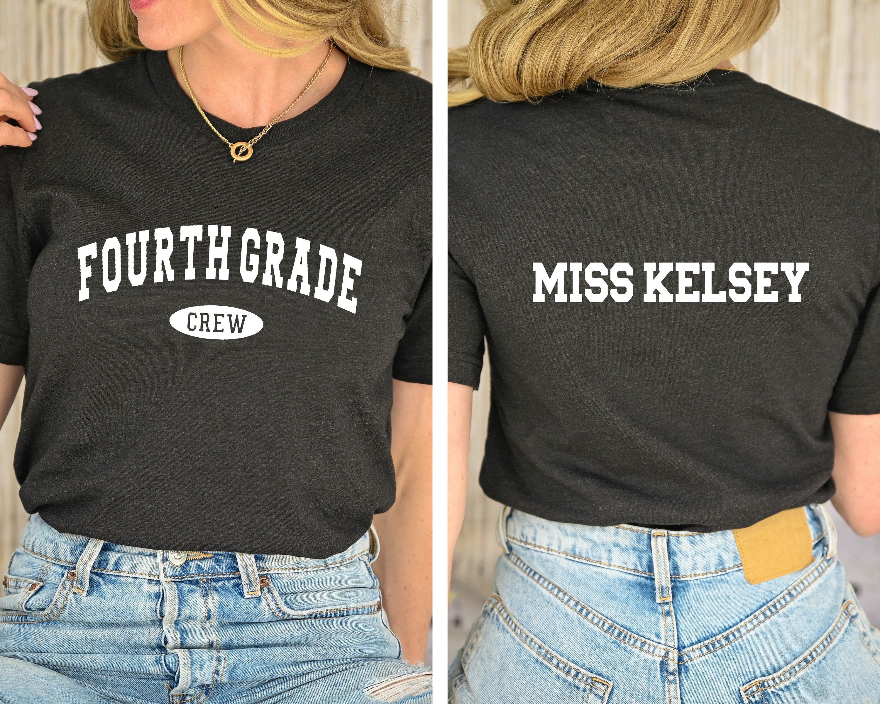 Personalized Grade Level Teacher Team Shirts